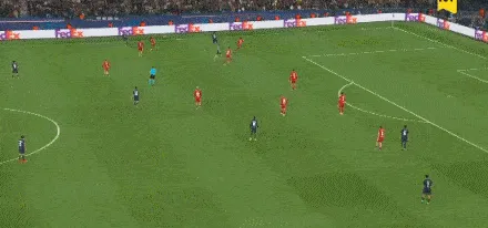 b体育-K77接应内维斯直塞，过门将打进空门，巴黎2-0利物浦